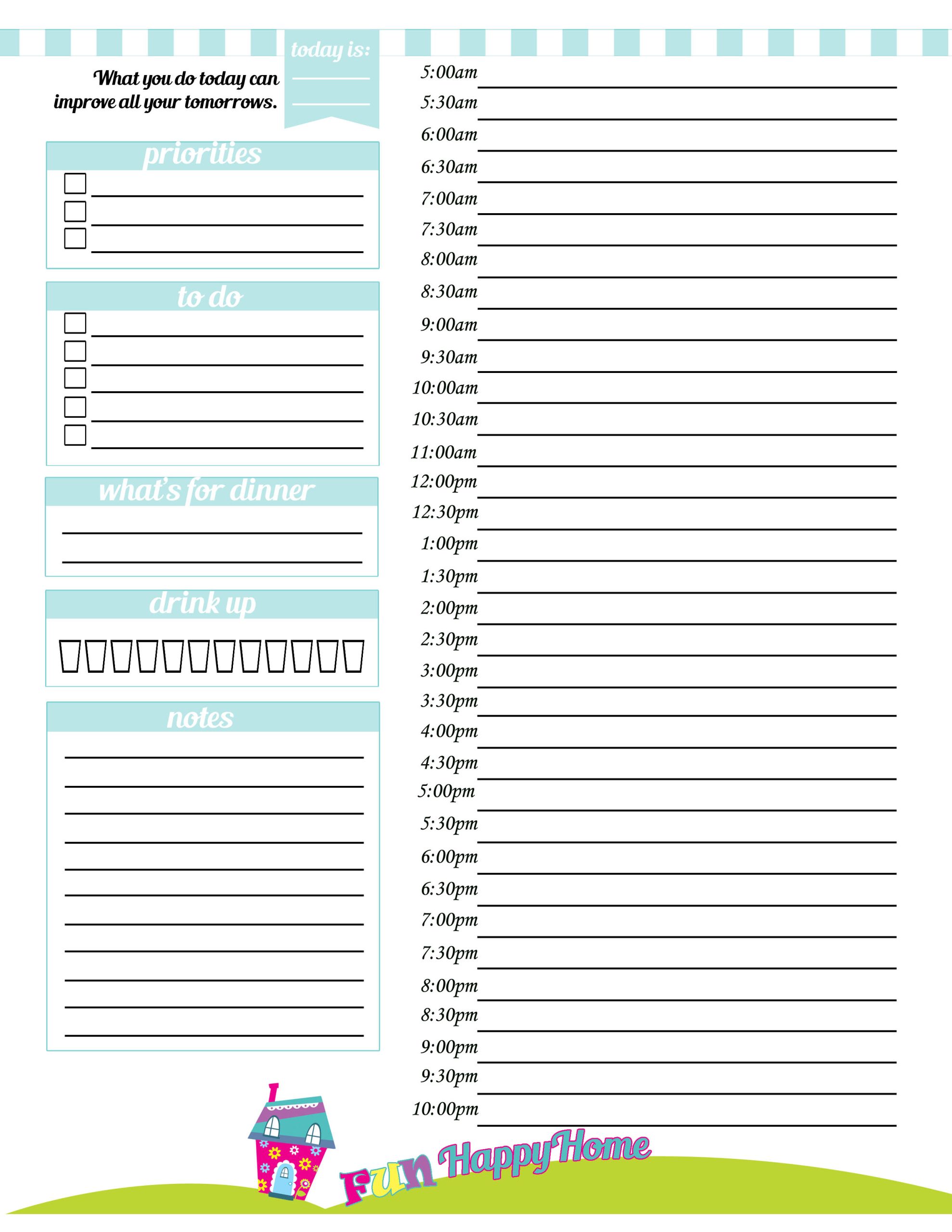 One Page a Day Organizer