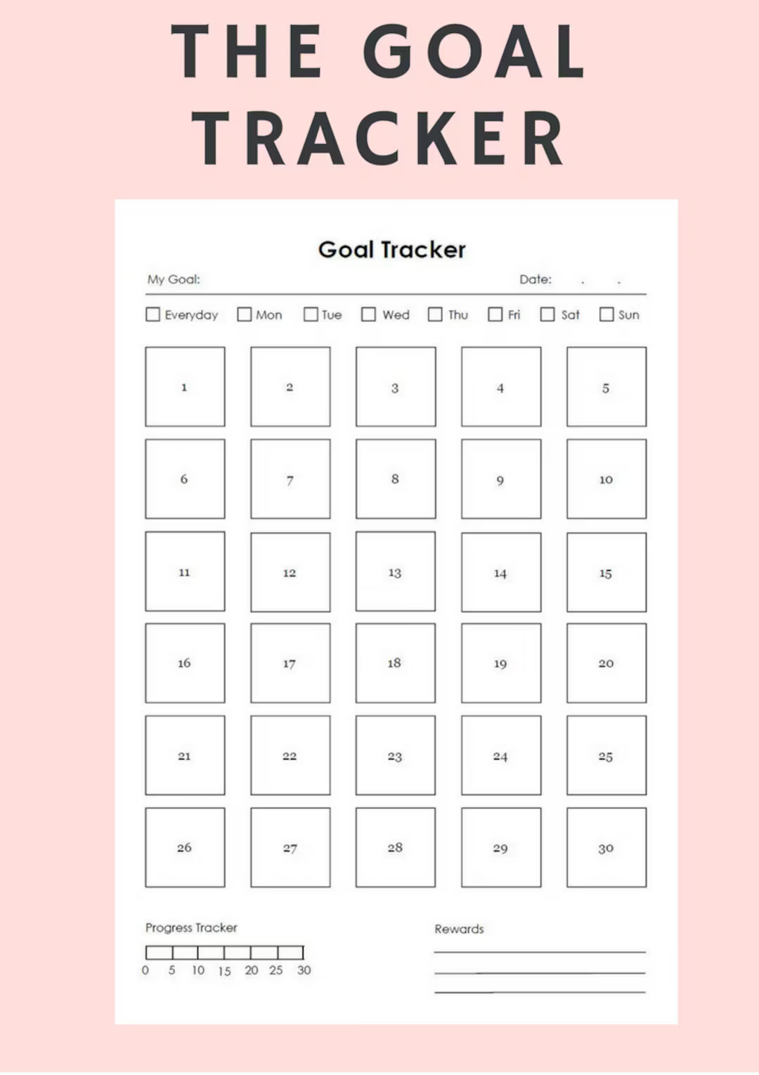 30-Day Goal Tracker